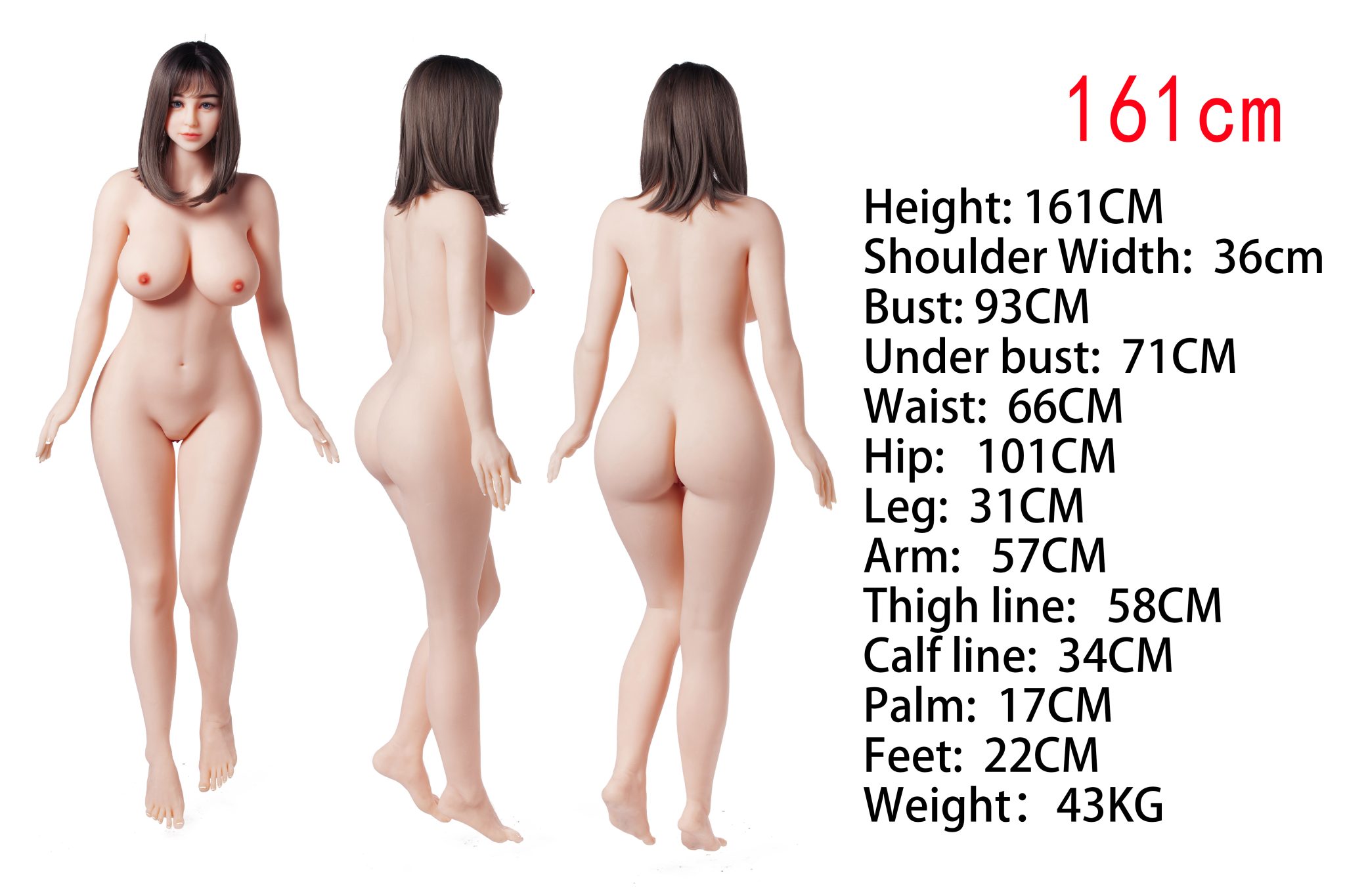 161cm Irontech doll tpe