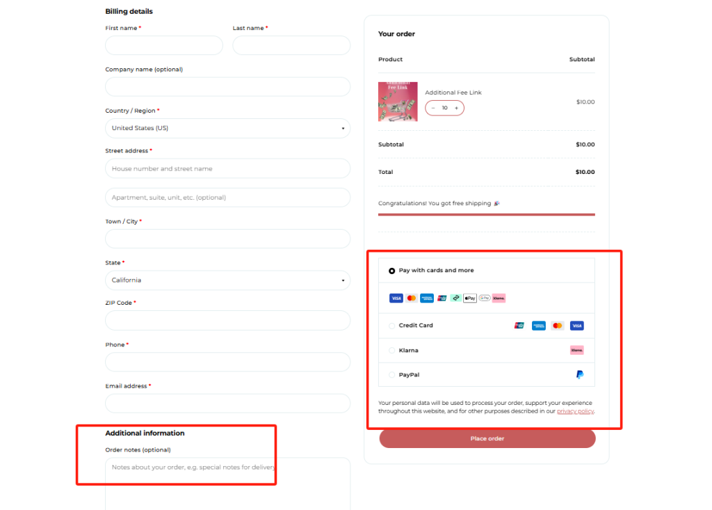payment way