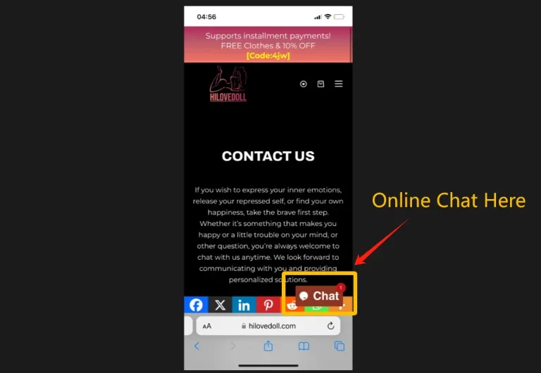 Phone contact online chat