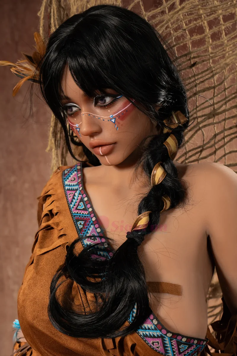 Sigafun Tpe Love Dolls Silicone Head 159cm SG3 Ada Dark Tanned