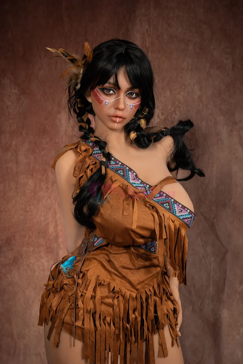 tpe sexual doll Sigafun Tpe Love Dolls Silicone Head 159cm SG3 Ada Dark Tanned