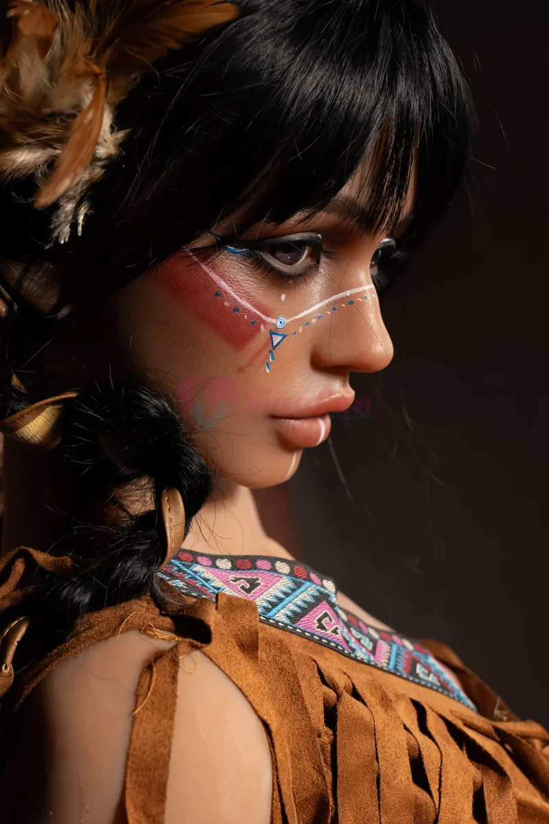 Sigafun Tpe Love Dolls Silicone Head 159cm SG3 Ada Dark Tanned