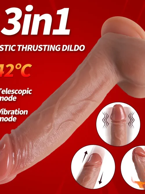 Vibrating Dildo Silicone LM-019