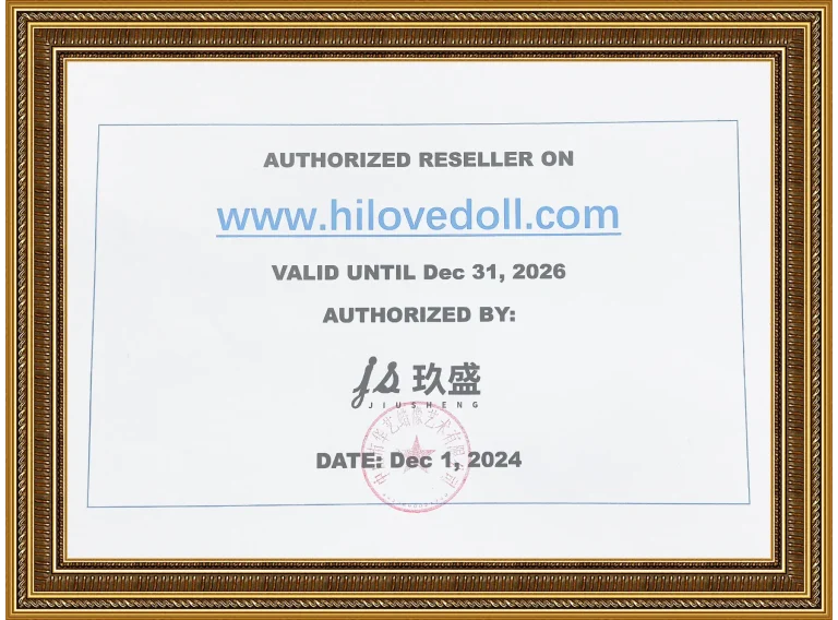 Jiusheng Doll Certification - hilovedoll.com