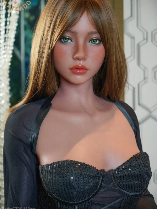 Small Flat Chested Sex Doll GT06 163cm JS135 Tan Galatea Doll Hilovedoll