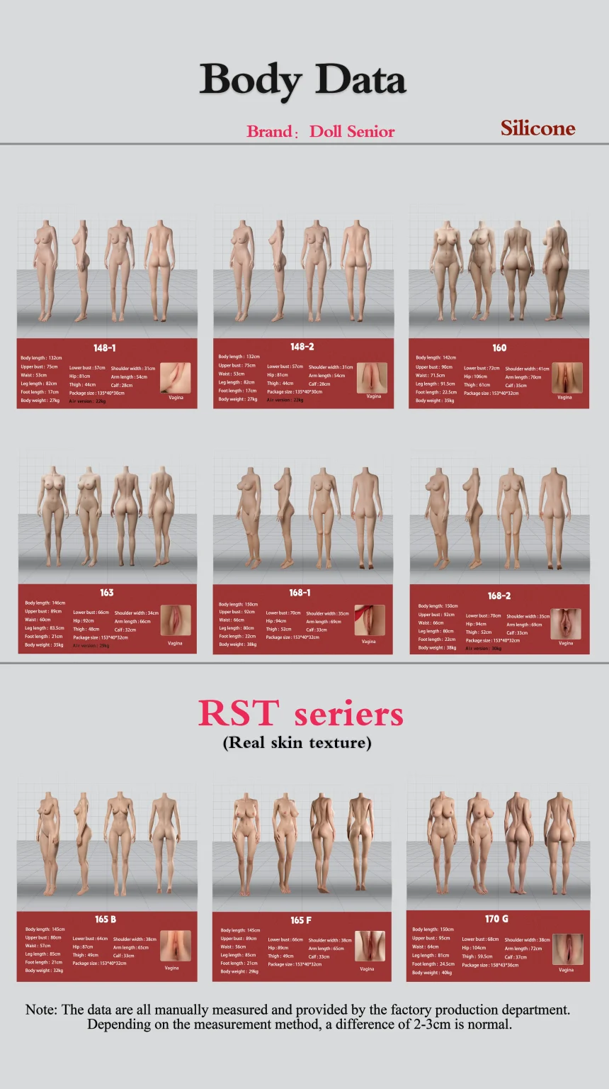 Body data (silicone) Doll senior