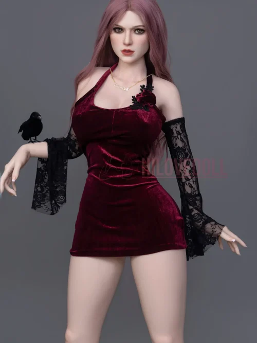 Cloth Sex Doll​ Gothic Red Skirt Custom Sex Doll Dress hilovedoll