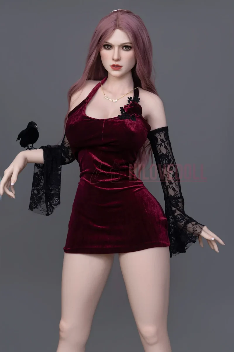 Cloth Sex Doll​ Gothic Red Skirt Custom Sex Doll Dress hilovedoll