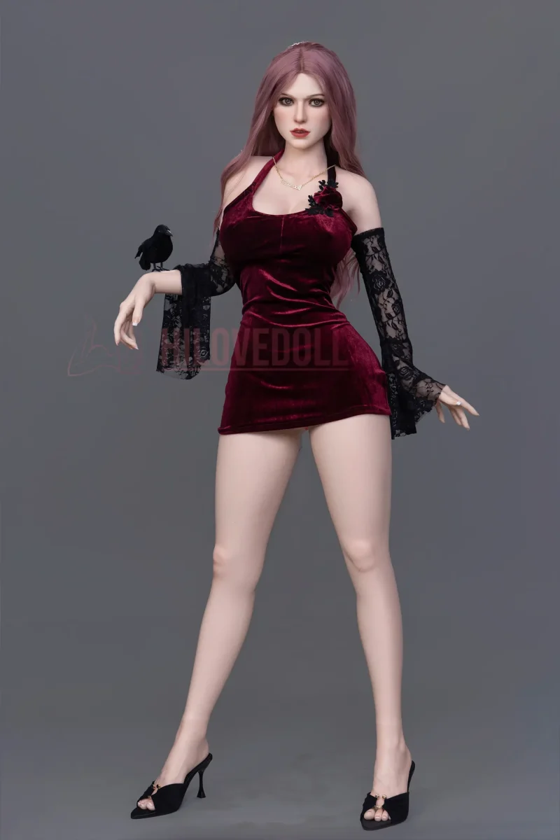 Cloth Sex Doll​ Gothic Red Skirt Custom Sex Doll Dress hilovedoll