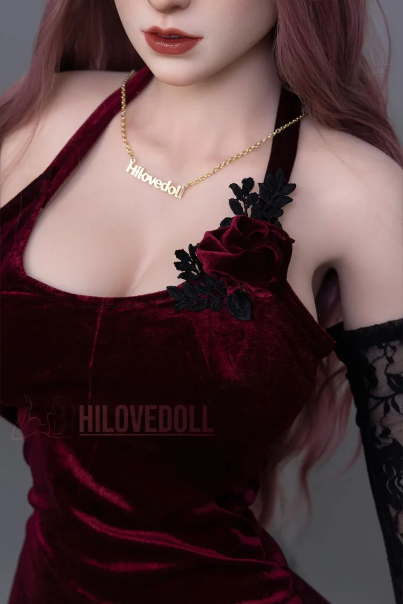 Cloth Sex Doll​ Gothic Red Skirt Custom Sex Doll Dress hilovedoll
