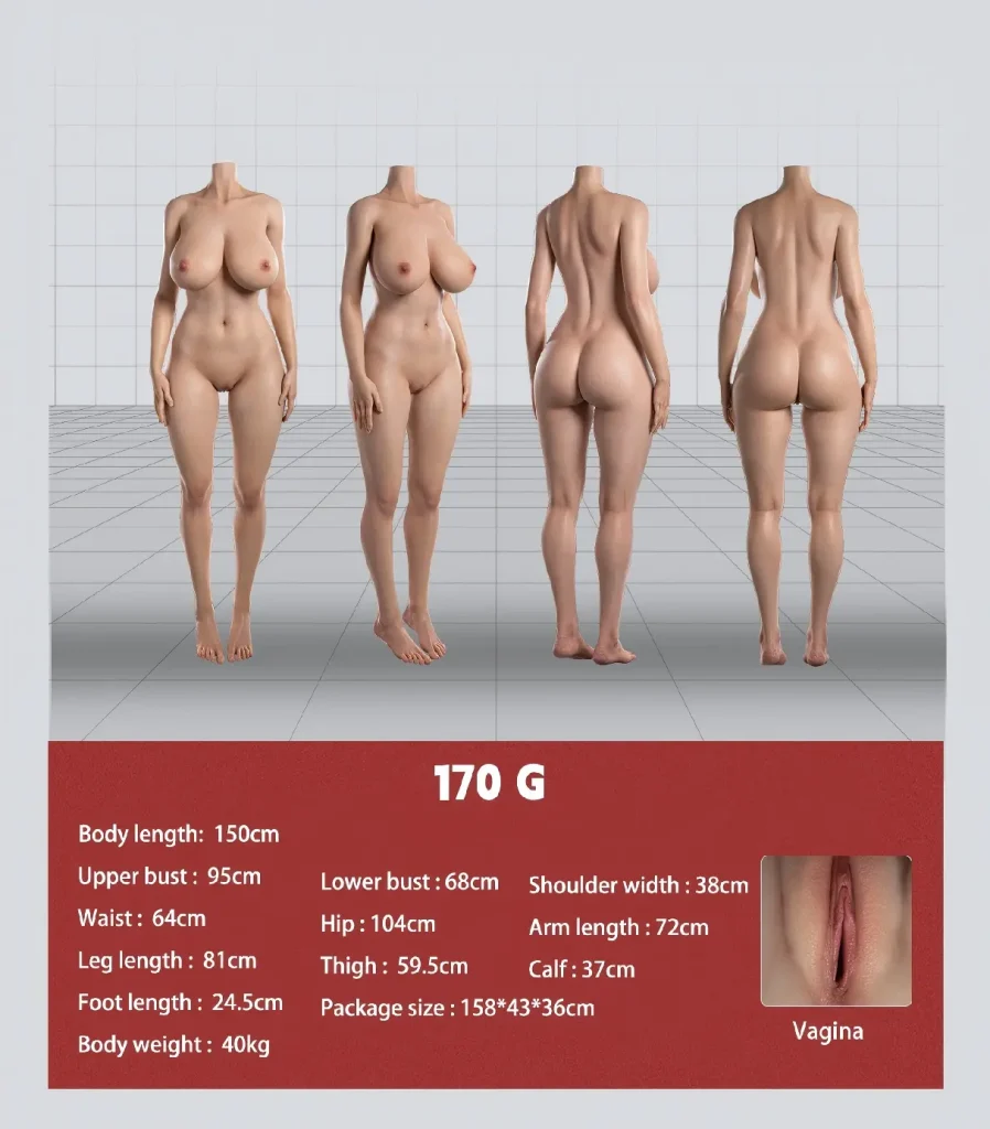 170cm Full Skin Texture Silicone Doll Senior (17)